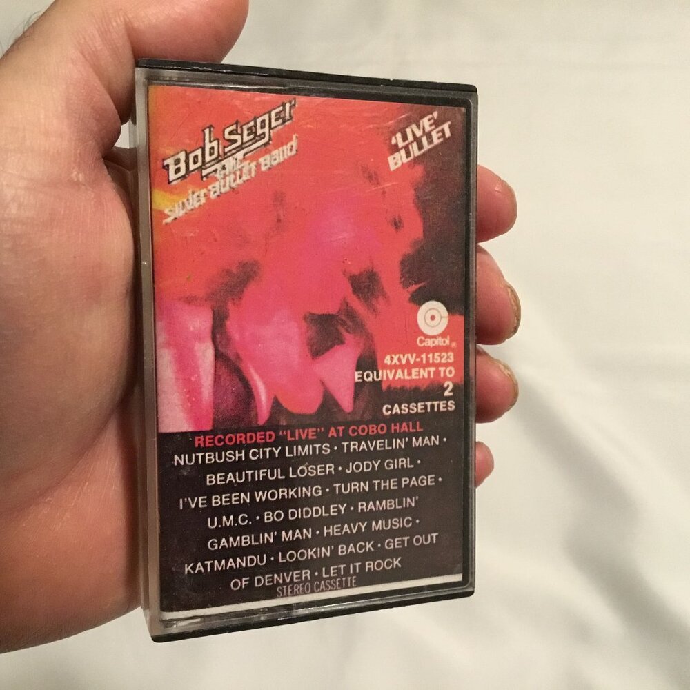 Bob Seger And The Silver Bullet Band 'live' Bullet Cassette. Original 1976 Tape